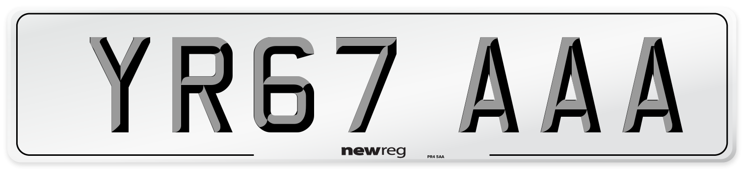 YR67 AAA Number Plate from New Reg